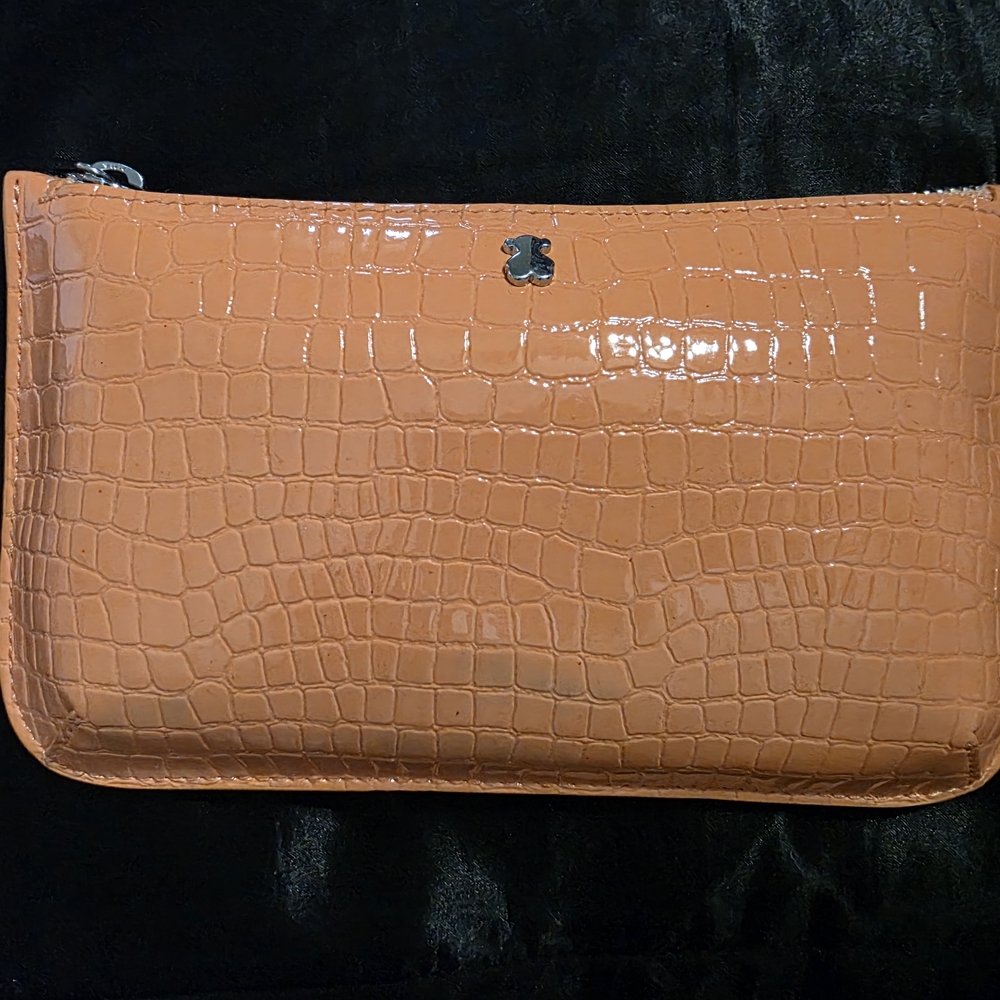Tous Medium Orange Dorp Exotic Toiletry Bag